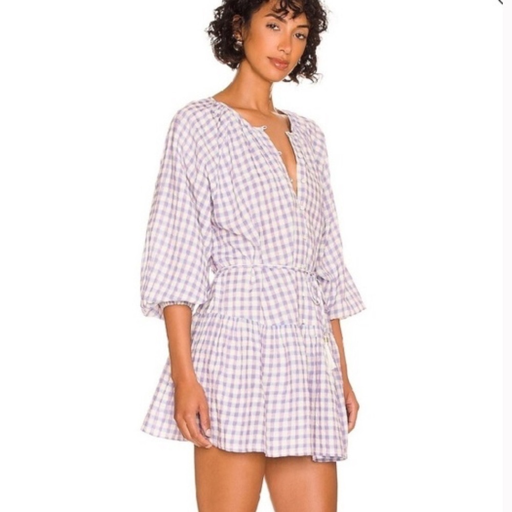NWT L*Space Vida Dress in Park Slope Gingham - Picture 5 of 12